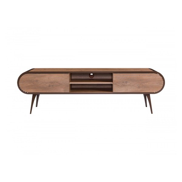 Szafka pod TV w dekorze dębu w naturalnym kolorze 180x52x40 cm Billie – Bobochic Paris
