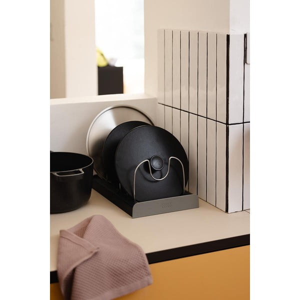 Szary organizer na pokrywki lub patelnie Joseph Joseph-image-3