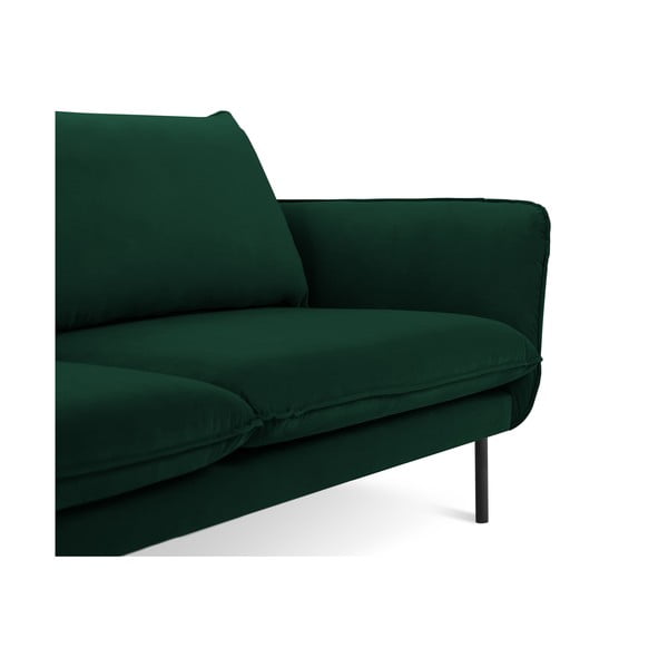 Ciemnozielona aksamitna sofa 230 cm Vienna – Cosmopolitan Design-image-3