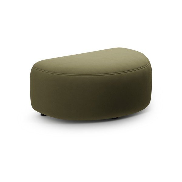 Zielony aksamitny podnóżek Kate – Micadoni 