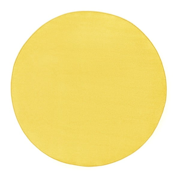 Żółty dywan Hanse Home, Ø 200 cm