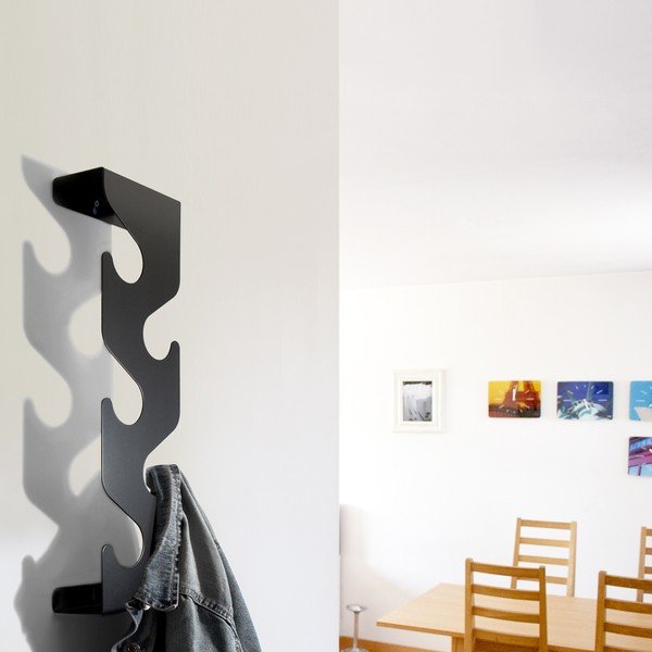 Wieszak Wave, czarny-image-1