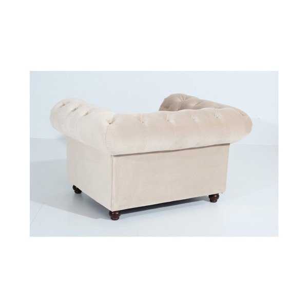 Kremowy fotel Max Winzer Orleans Velvet-image-2