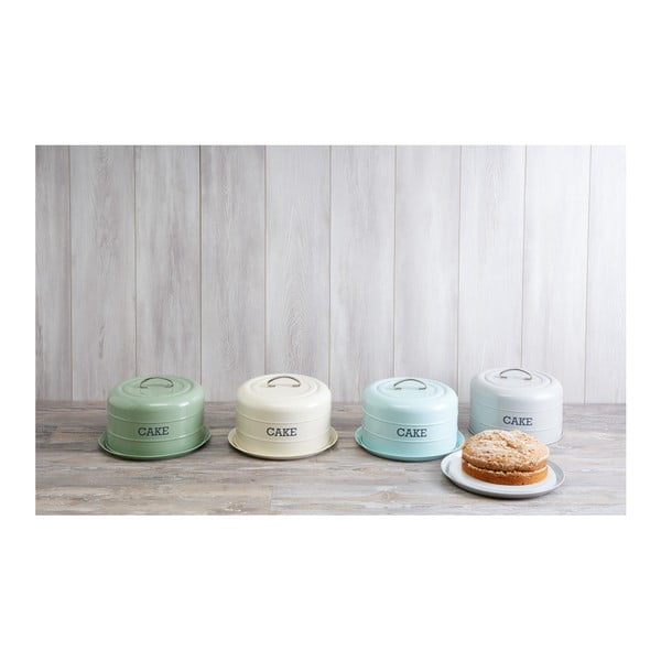Zielony metalowy pojemnik na tort Kitchen Craft Nostalgia-image-2