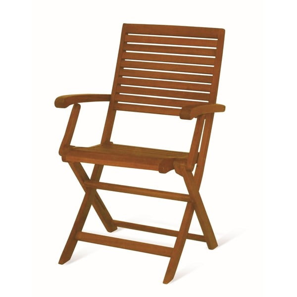 Składane krzesło ogrodowe z drewna eukaliptusa Alex