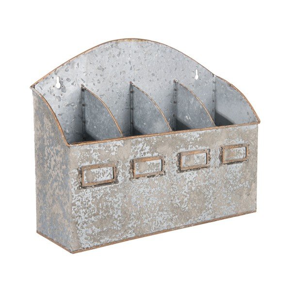 Pojemnik metalowy z przegródkami Clayre & Eef, 34x27 cm-image-1