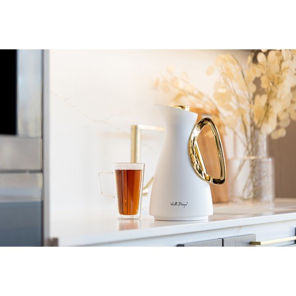 Termos w biało-złotym kolorze 1 l Alessia – Vialli Design-image-4