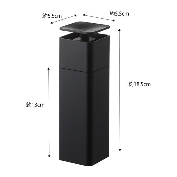 Czarny dozownik do płynu do naczyń Yamazaki Tower, 250 ml-image-2