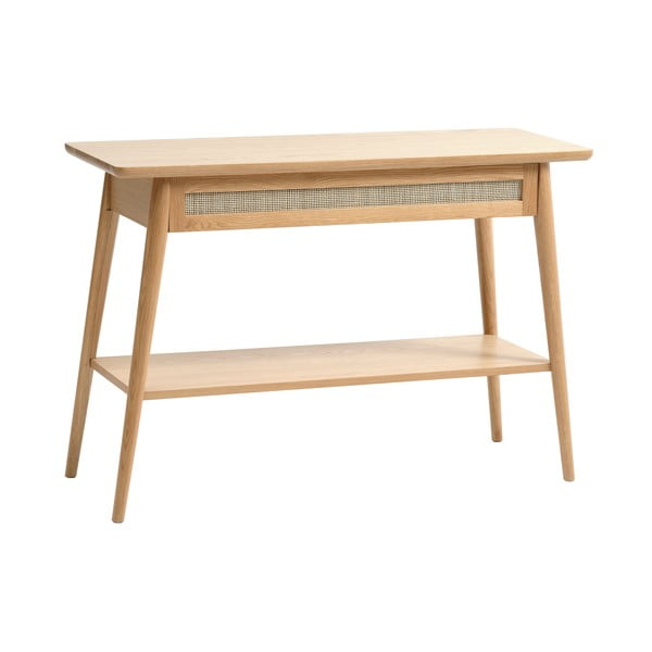 Konsola z blatem w dekorze dębu 40x110 cm Barrali – Unique Furniture-image-3