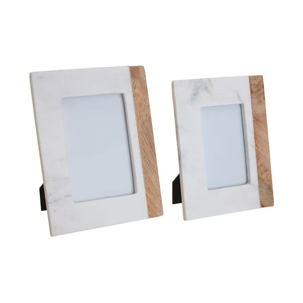 Biało-naturalna kamienna ramka 20x25 cm Sena – Premier Housewares-image-1