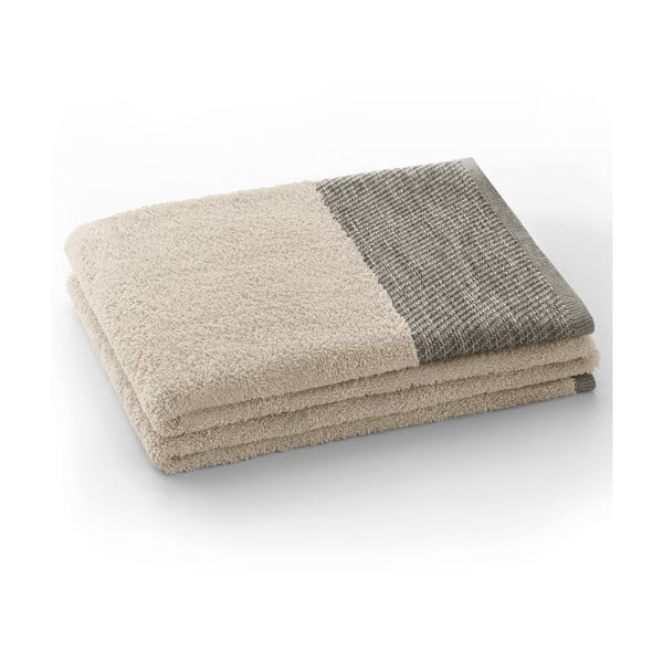 Beżowy bawełniany ręcznik frotte 50x90 cm Aria – AmeliaHome