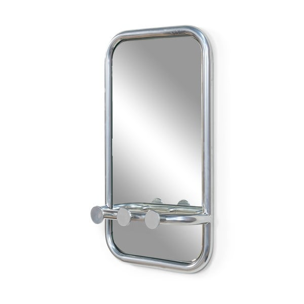 Metalowy panel z wieszakami do przedpokoju w kolorze srebra 35x60x11 cm Retro – Spinder Design-image-2