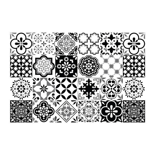 Komplet 24 dekoracyjnych naklejek ściennych Ambiance Alexiano, 10x10 cm-image-2
