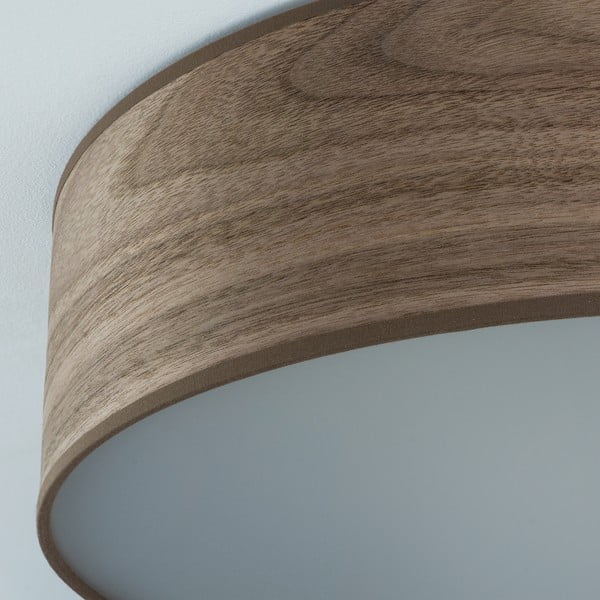 Lampa sufitowa z naturalnego forniru w kolorze drewna orzechowego Sotto Luce TSURI, Ø 40 cm-image-4