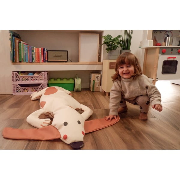 Beżowy dziecięcy worek do siedzenia Dog – Little Nice Things-image-3