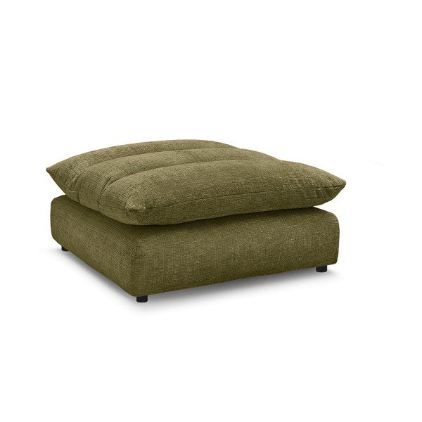 Zielony podnóżek z tkaniny szenilowej Neil – Bobochic Paris