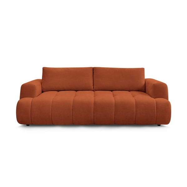 Ceglasta rozkładana/ze schowkiem sofa 251 cm Fuji – Bobochic Paris