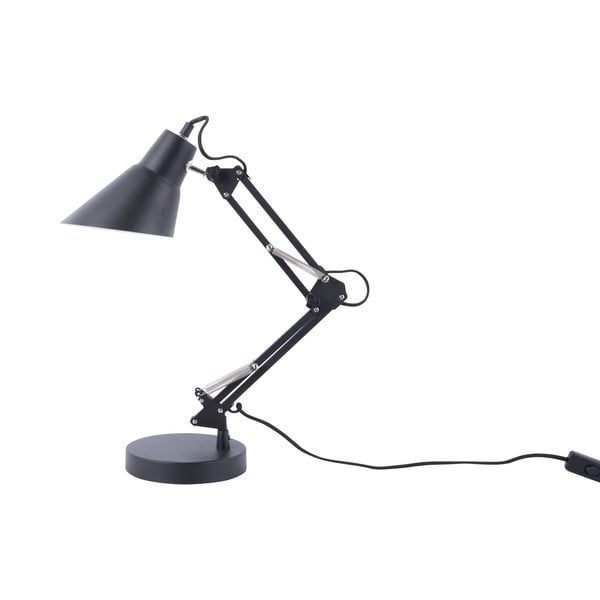 Czarna żelazna lampa stołowa Leitmotiv Fit