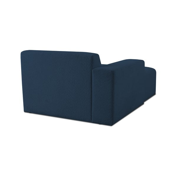 Ciemnoniebieski moduł sofy z materiału bouclé (lewostronny) Roxy – Scandic-image-3