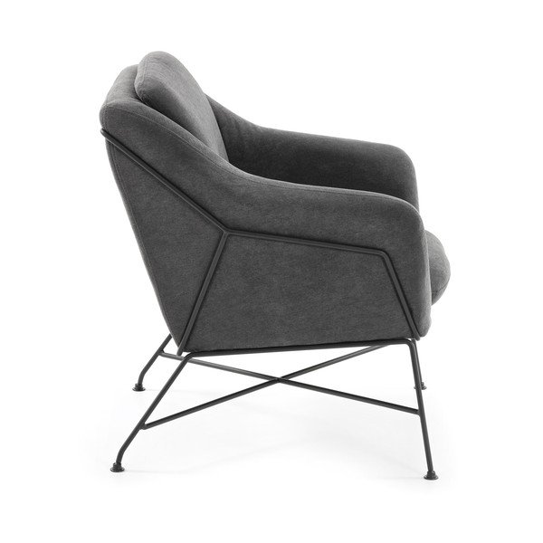 Szary fotel Brida – Kave Home-image-2