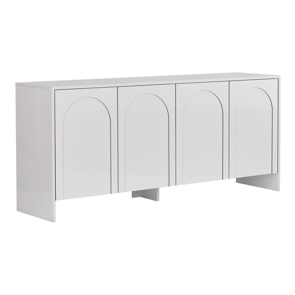Biała komoda 180x80x45 cm Arlen  – Kalune Design