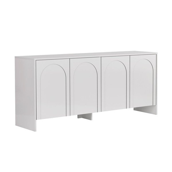Biała komoda 180x80x45 cm Arlen  – Kalune Design
