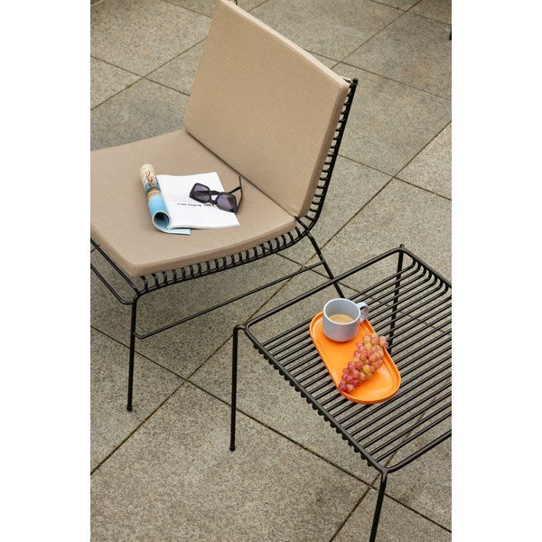 Czarny metalowy fotel ogrodowy String – Hübsch-image-1