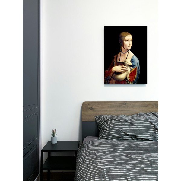 Obraz – reprodukcja 50x70 cm Lady with an Ermine, Leonardo Da Vinci – Fedkolor-image-1