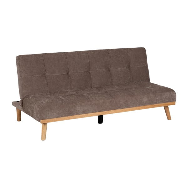 Brązowa rozkładana sofa  z tkaniny szenilowej 178 cm – Ixia-image-2