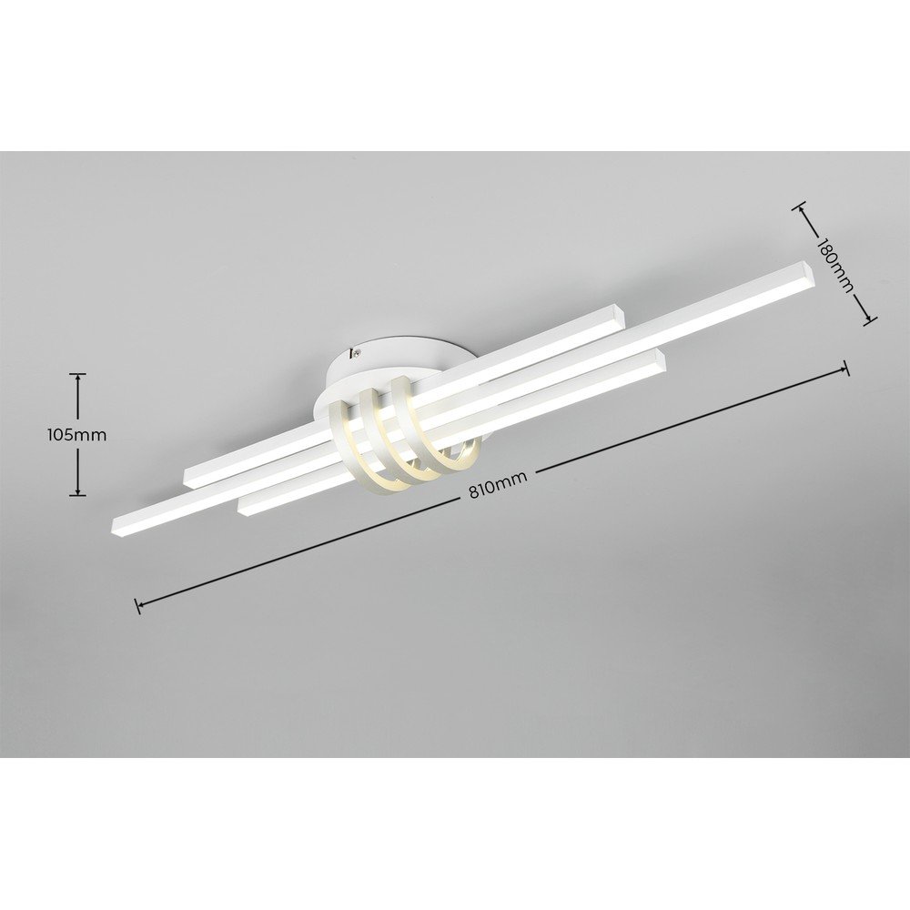 Biała lampa sufitowa LED 18x81 cm Cinto – Reality (zdjęcie 5)