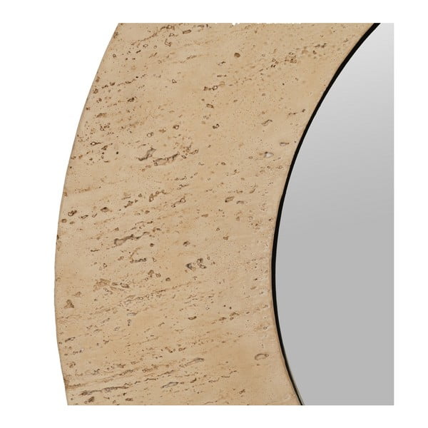 Lustro ścienne z kamienną ramą 80x80 cm Piedra – Ixia-image-4