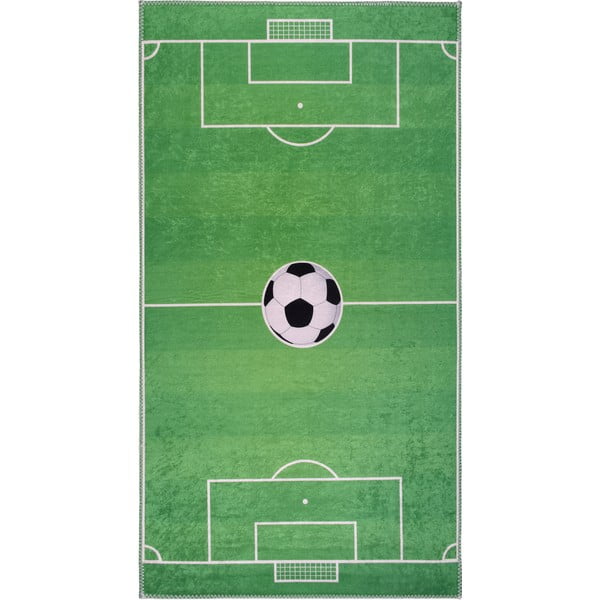 Zielony dziecięcy dywan do zabawy odpowiedni do prania 120x180 cm Soccer Time – Vitaus
