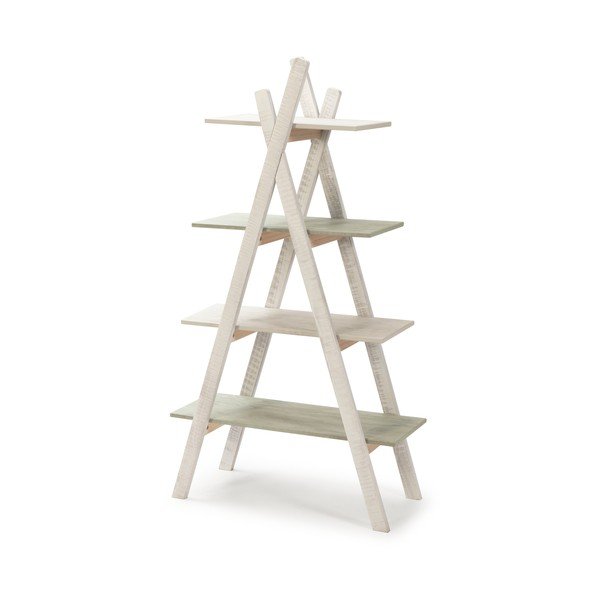 Biały regał dziecięcy z konstrukcją z drewna sosnowego Marckeric Perlé-image-2