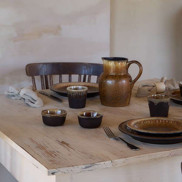 Brązowa kamionkowa maselniczka Poterie – Casafina-image-1