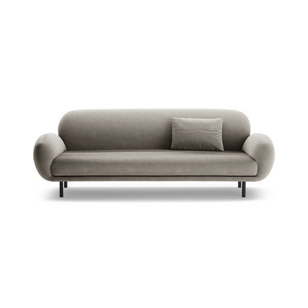 Szara sofa z materiału bouclé 208 cm Poppy – Micadoni -image-3