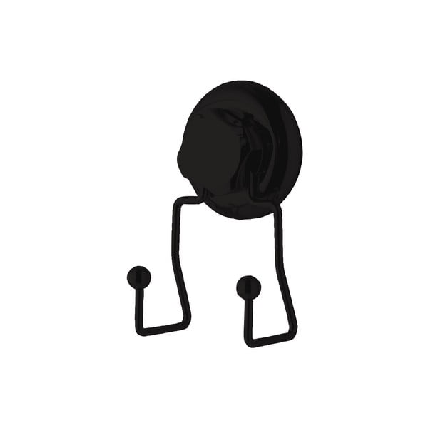 Czarny samoprzylepny podwójny haczyk ścienny Compactor Bestlock Black-image-3