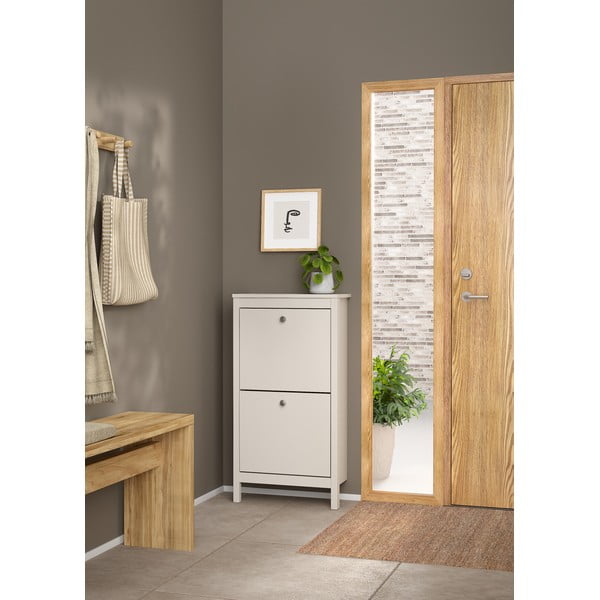 Szarobeżowa uchylna szafka na buty Madrid – Tvilum-image-3