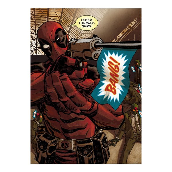 Plakat z blachy Deadpool Covers - Outta the Way Nerd