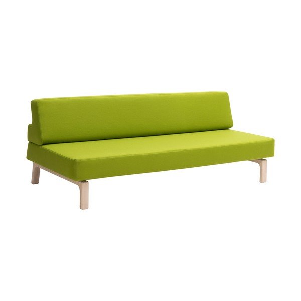 Limonkowa rozkładana sofa Softline Lazy-image-3