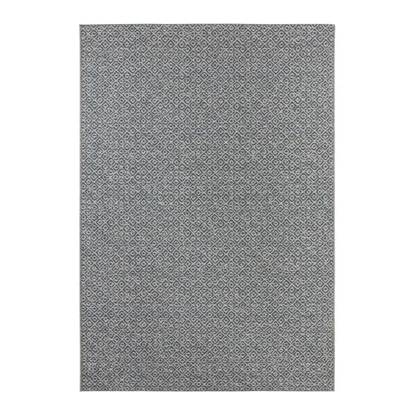 Niebieski dywan odpowiedni na zewnątrz Elle Decoration Bloom Croix, 80x150 cm