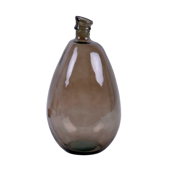 Brązowy wazon ze szkła z recyklingu Ego Dekor Simplicity, wys. 47 cm