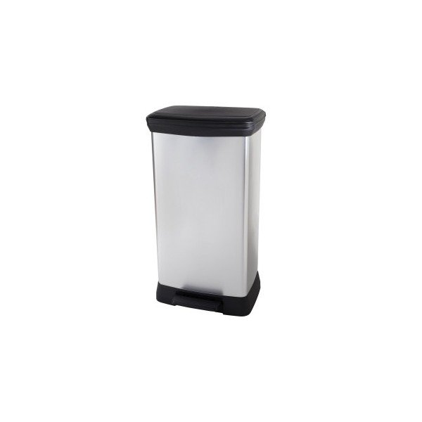 Plastikowy kosz na śmieci segregowane na pedał 23+23 l Deco – Curver-image-1