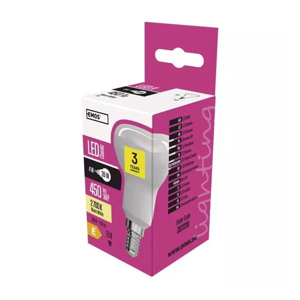 Żarówka LED z ciepłym światłem z gwintem E14, 4 W – EMOS-image-1