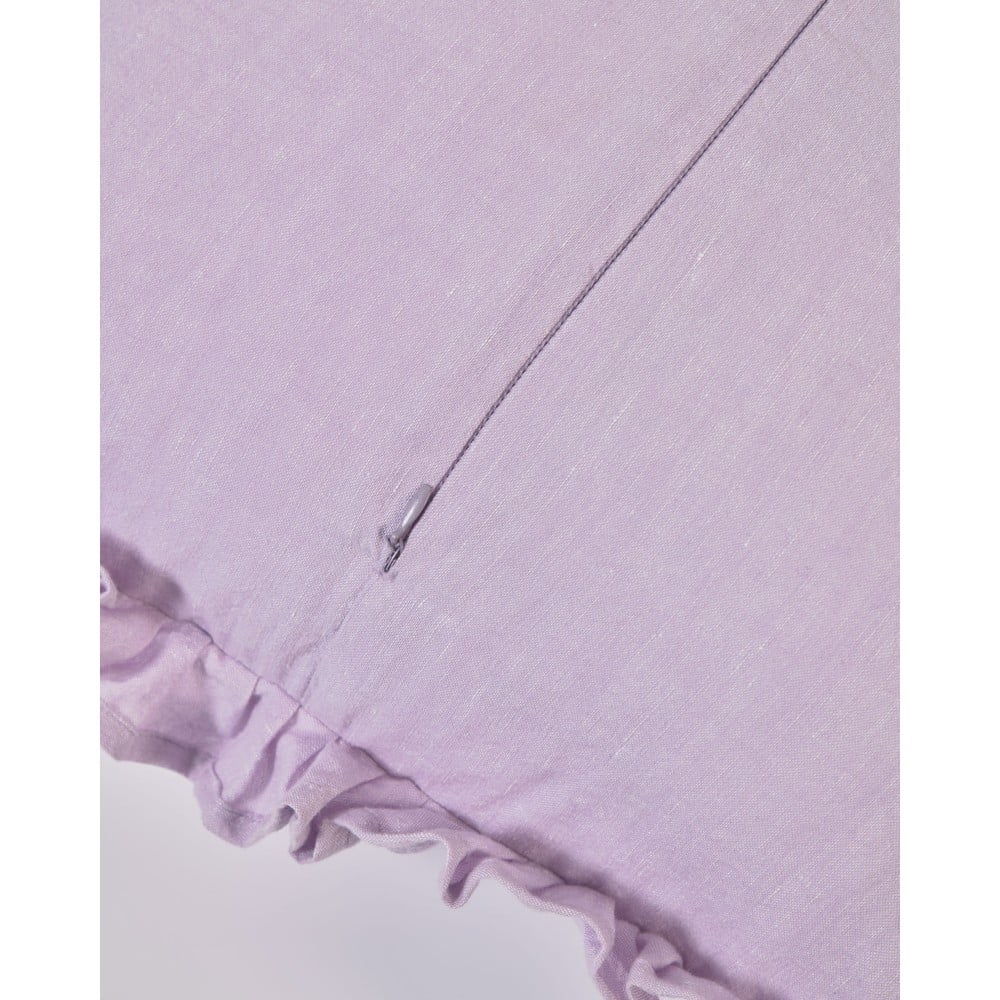 Poszewka na poduszkę z mieszanki lnu 45x45 cm Nacha – Kave Home (zdjęcie 3)
