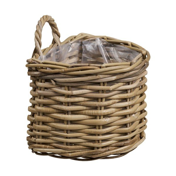 Rattanowa wisząca osłonka na doniczkę na zioła Keli – House Nordic-image-2