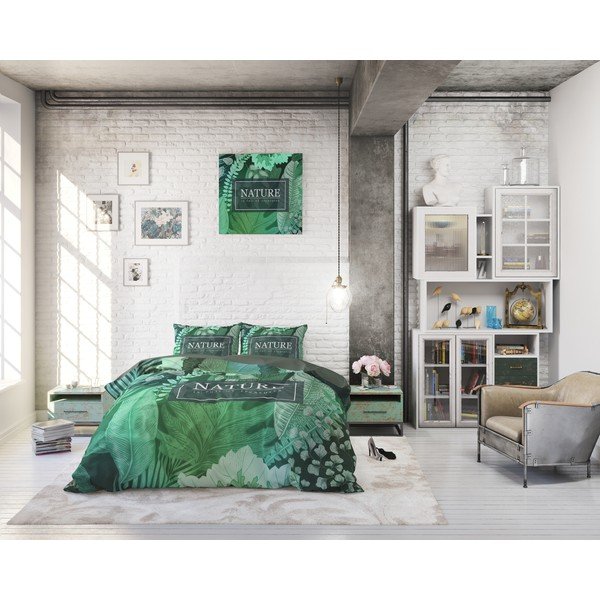 Bawełniana pościel jednoosobowa Pure Cotton Organic Nature, 140x200/220 cm-image-4