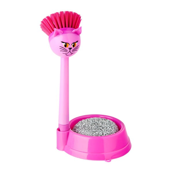 Zestaw do mycia naczyń Vigar Pink Cat