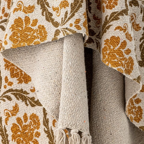 Koc z bawełny z recyklingu 130x160 cm Hanny − Bloomingville-image-3