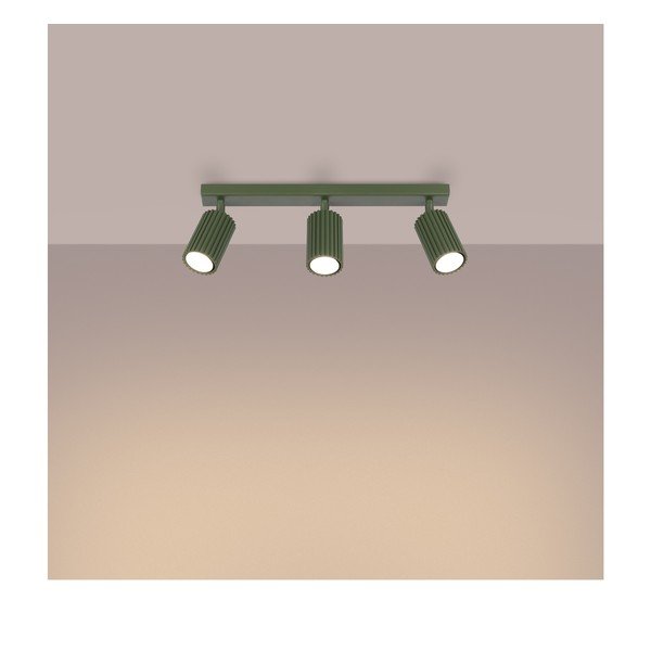 Zielona lampa punktowa 6,5x45 cm Gleam – Sollux-image-4