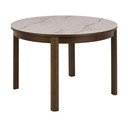 Okrągły rozkładany stół z ceramicznym blatem ø 120 cm Southampton – Actona